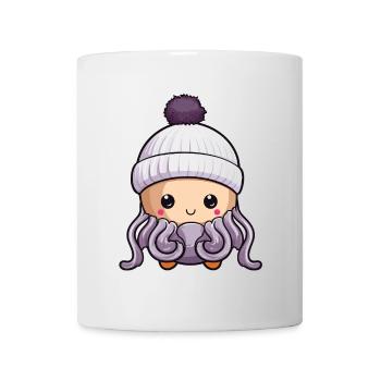 Octopus Winter Animal Baby Comic - Mug - white - Front