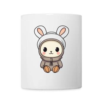 Bunny Winter Animal Baby Comic - Mug - white - Front