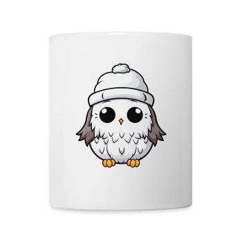 Owl Winter Animal Baby Comic - Mug - white - Front