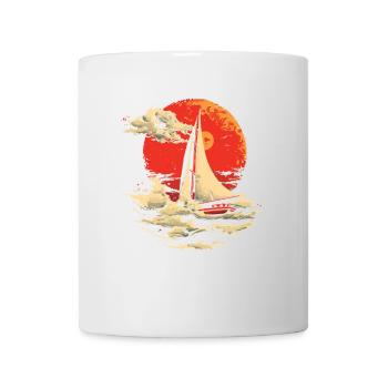 Segeln 90er Look - Tasse - Weiß - Vorne