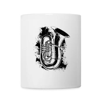 Tuba Graffiti - Mug blanc - blanc - Devant