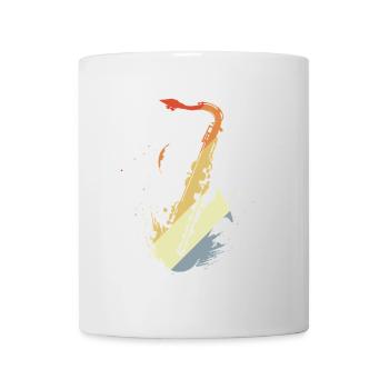 Saxophone Vintage Look - Mug - white - Front