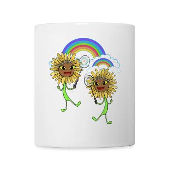 Joueur de Tennis Tenni Tournesol Tournesol Enfant - Mug blanc - blanc - Devant