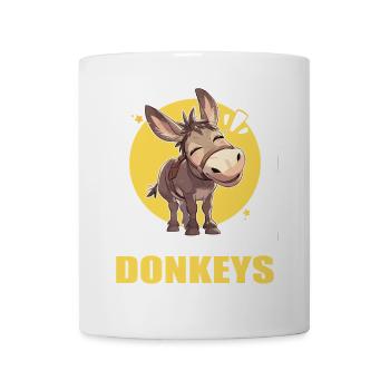 Donkey Esel - Tasse - Weiß - Vorne