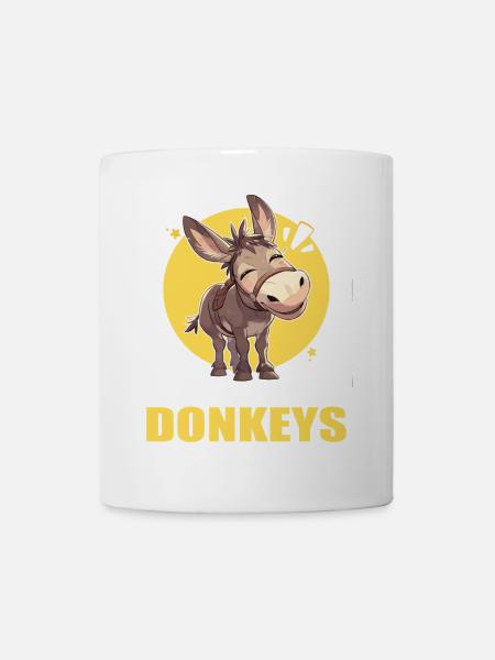 Donkey Esel - Tasse - Weiß