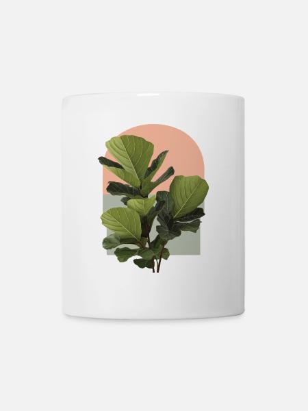 Geigenblatt-Feige - Tasse - Weiß