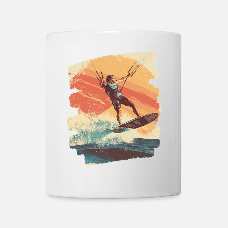 Kitesurfer - Tasse - Weiß