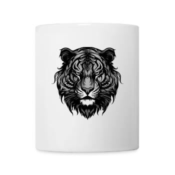 Tiger Portrait - Tasse - Weiß - Vorne
