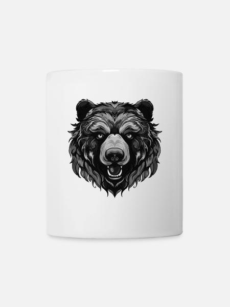 Bear Portrait - Mug - white