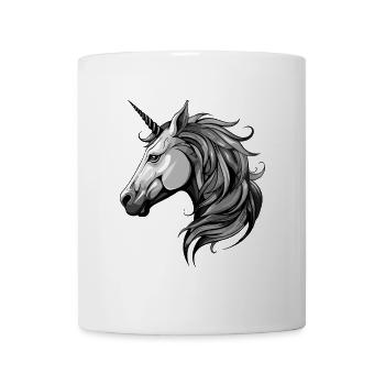 Einhorn Portrait - Tasse - Weiß - Vorne