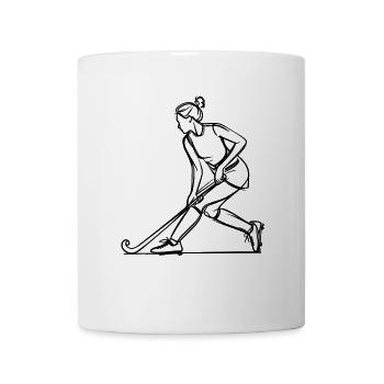 Field hockey player - Mug - white - Front