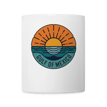Gulf of Mexico Sunset Abzeichen - Tasse - Weiß - Vorne