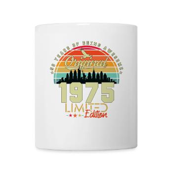 1975 Anniversaire vintage rétro né en 1975 - Mug blanc - blanc - Devant
