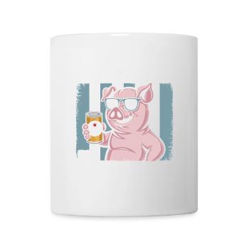 C’est moi l’alcool cochon buvant de la bière alcool fête - Mug blanc - blanc - Devant