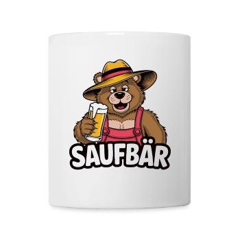 Fête Saufbär Saufen Bier Alkohol - Mug blanc - blanc - Devant