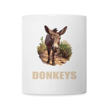 Donkey Esel - Tasse - Weiß - Vorne