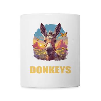 Donkey Esel - Tasse - Weiß - Vorne