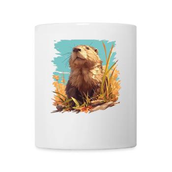 Rat musqué - Mug blanc - blanc - Devant