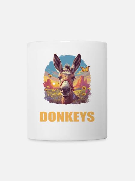 Donkey Esel - Tasse - Weiß