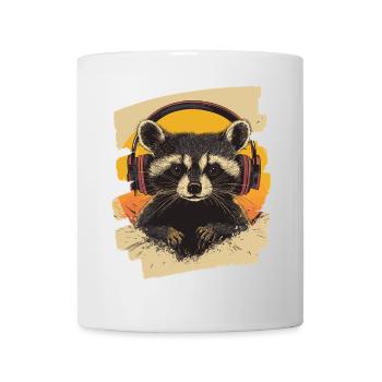 raton laveur - Mug blanc - blanc - Devant