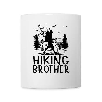 Hiking Brother Hiking Lover Mountain Hiking - Tasse - Weiß - Vorne