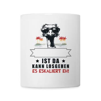 It's escalating anyway! Strauss Name Customizable - Mug - white - Front