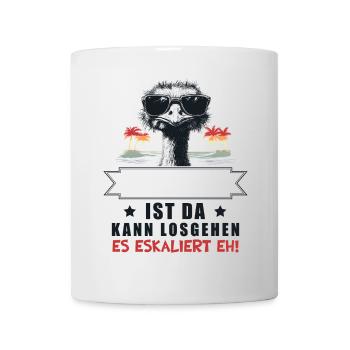 It's escalating anyway! Strauss Customizable Name - Mug - white - Front