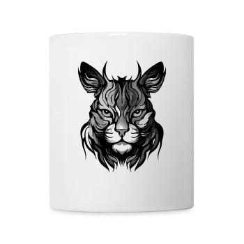 Cat Portrait Head - Mug - white - Front