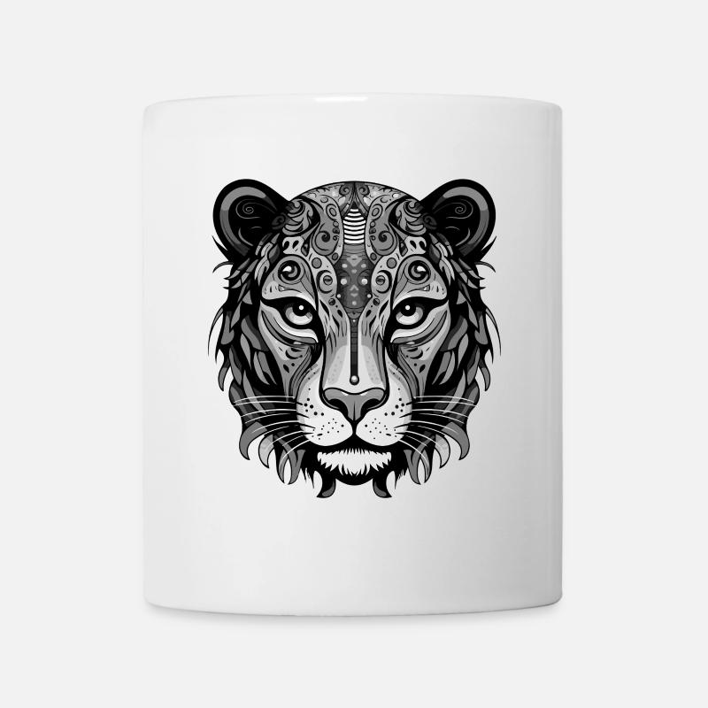 Gepard Portrait - Tasse - Weiß