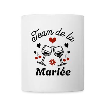Wife Bride Team for a Bachelorette Party Team Bride - Mug - white - Front