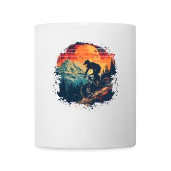 VTT Synthwave - Mug blanc - blanc - Devant