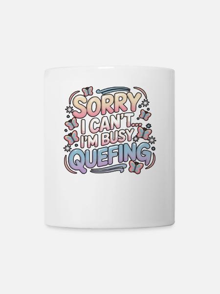 Tut mir leid, ich kann nicht. Ich bin gerade mit der Schlange beschäftigt. - Tasse - Weiß