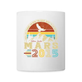 Mars 2015 Vintage Cadeau Anniversaire - Mug blanc - blanc - Devant