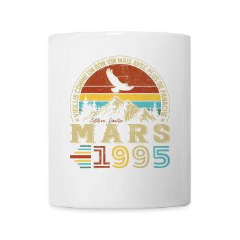 March 1995 Vintage Birthday Gift - Mug - white - Front