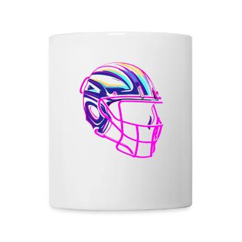 Casque de crosse Synthwave - Mug blanc - blanc - Devant