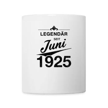 100e anniversaire Légendaire depuis juin 1925 - Mug blanc - blanc - Devant