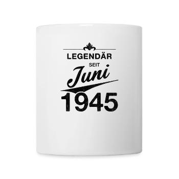 80th Birthday Legendary since June 1945 Volume 45 - Mug - white - Front