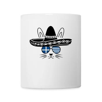 Greek Easter With Sombrero Cat - Mug - white - Front