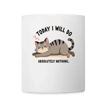 Lazy Cat Lifestyle – Fun Lazy Cat Design - Mug - white - Front