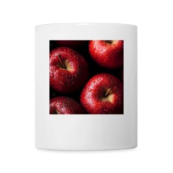 Äpfel - Tasse - Weiß - Vorne