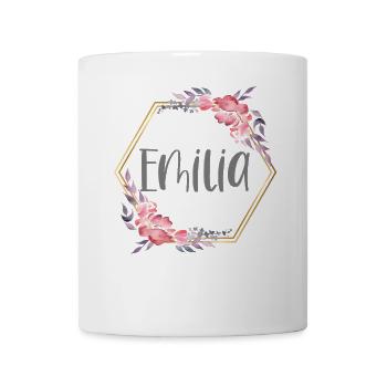 Emilia Girl Name Personalized Gift - Mug - white - Front