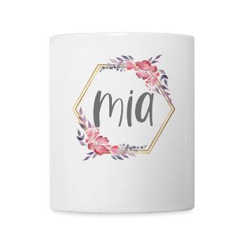 Mia Girl Name Personalized Gift - Mug - white - Front
