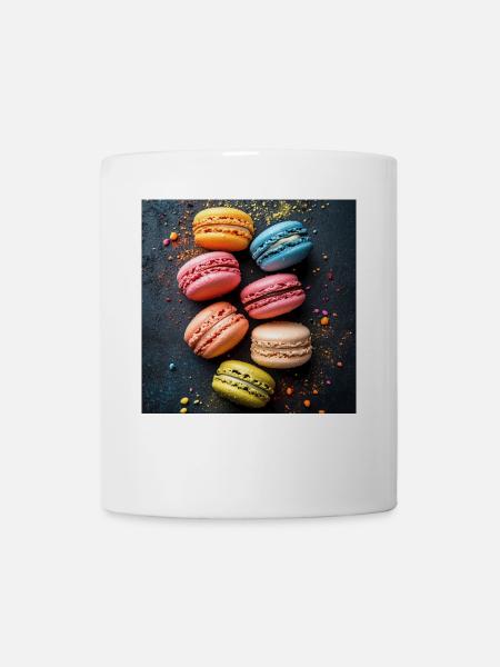 Macarons - Tasse - Weiß