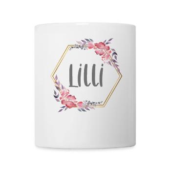 Lilli Girl Name Personalized Gift - Mug - white - Front