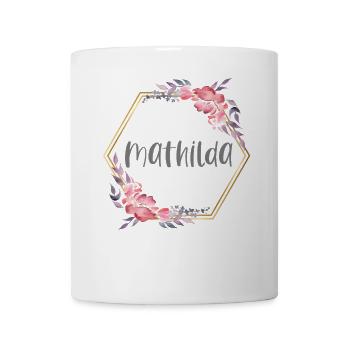 Mathilda Girl Name Personalized Gift - Mug - white - Front