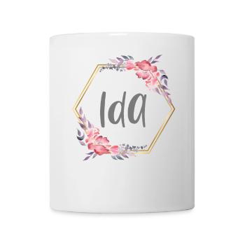 Ida Girl Name Personalized Gift - Mug - white - Front