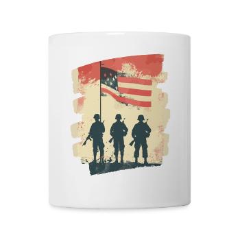 États-Unis 4 - Mug blanc - blanc - Devant