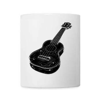 Ukulele Skizze - Tasse - Weiß - Vorne
