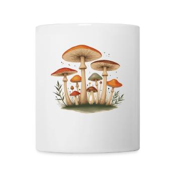 Mushroom Mushrooms Retro Forest Motif for Nature Lovers - Mug - white - Front