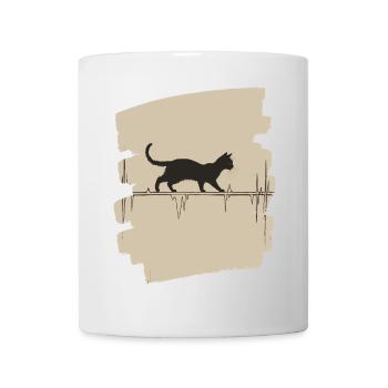 ECG cat - Mug - white - Front
